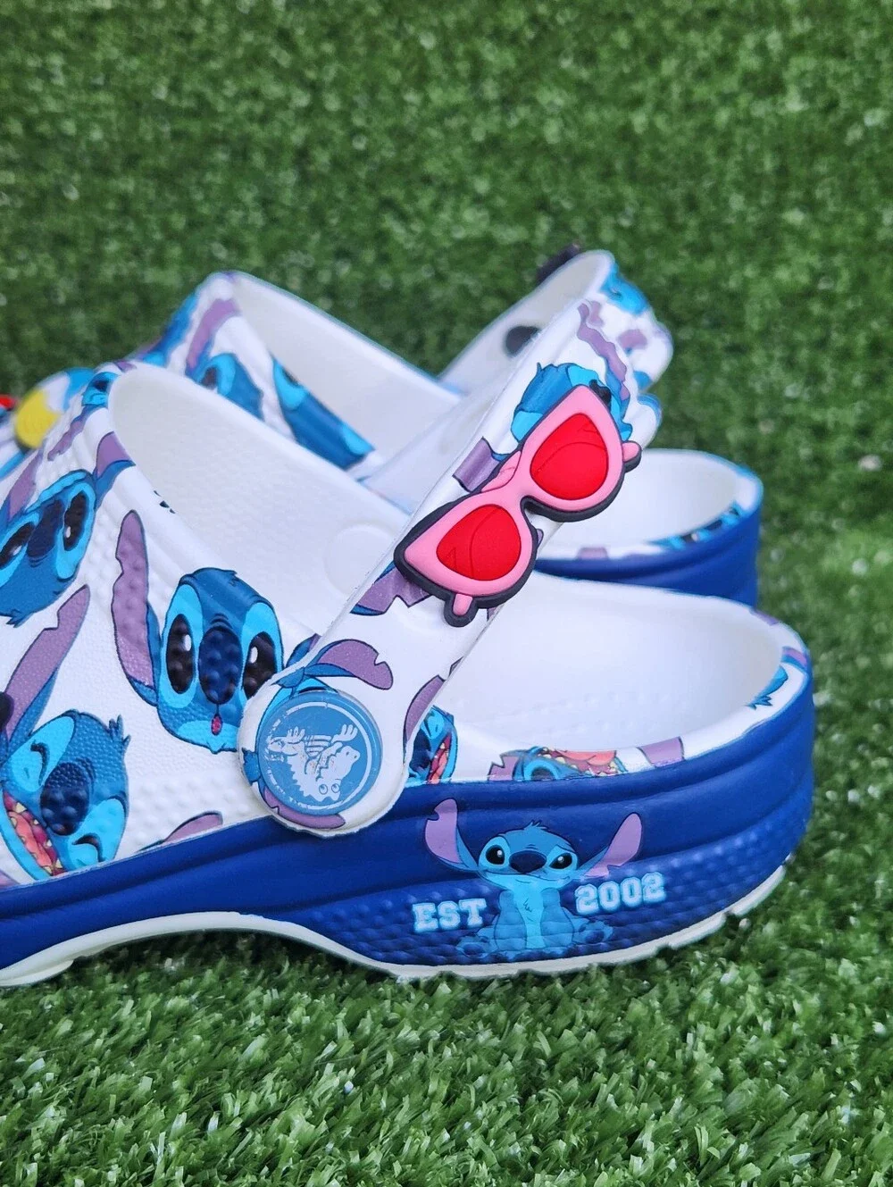 Crocs Little Girls Classic Disney Lilo and Stitch Comfy Clogs Sandals Size 11C